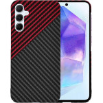Techsuit - Carbonite FiberShell - Samsung Galaxy A55 5G - Red Vortex