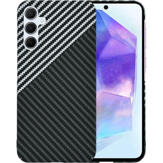 Techsuit - Carbonite FiberShell - Samsung Galaxy A55 5G - Stealth Gray