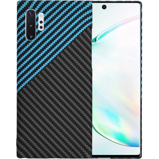 Techsuit - Carbonite FiberShell - Samsung Galaxy Note 10 Plus 4G / Note 10 Plus 5G - Blue Pulse