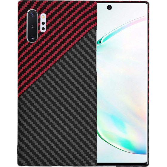 Techsuit - Carbonite FiberShell - Samsung Galaxy Note 10 Plus 4G / Note 10 Plus 5G - Red Vortex