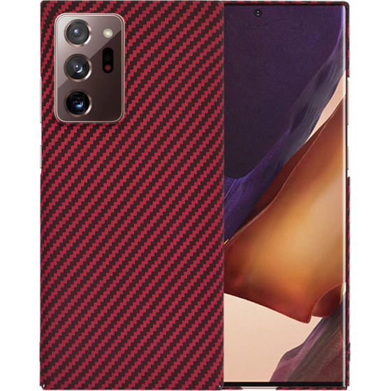 Techsuit - Carbonite FiberShell - Samsung Galaxy Note 20 Ultra / Note 20 Ultra 5G - Red