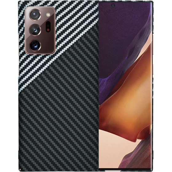 Techsuit - Carbonite FiberShell - Samsung Galaxy Note 20 Ultra / Note 20 Ultra 5G - Stealth Gray