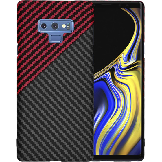 Techsuit - Carbonite FiberShell - Samsung Galaxy Note 9 - Red Vortex