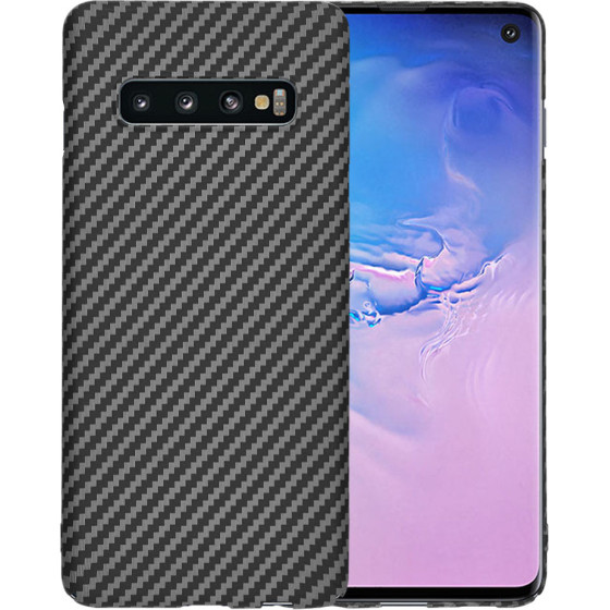 Techsuit - Carbonite FiberShell - Samsung Galaxy S10 - Black