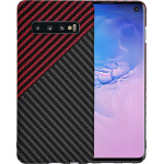 Techsuit - Carbonite FiberShell - Samsung Galaxy S10 - Red Vortex