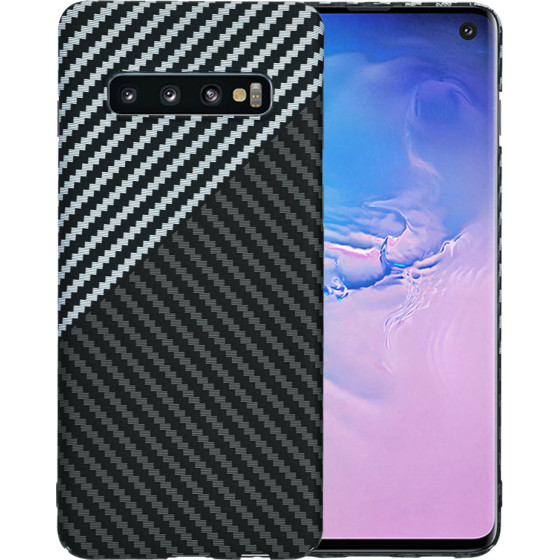 Techsuit - Carbonite FiberShell - Samsung Galaxy S10 - Stealth Gray