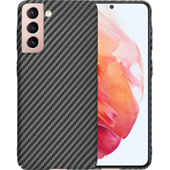 Techsuit - Carbonite FiberShell - Samsung Galaxy S21 5G - Black