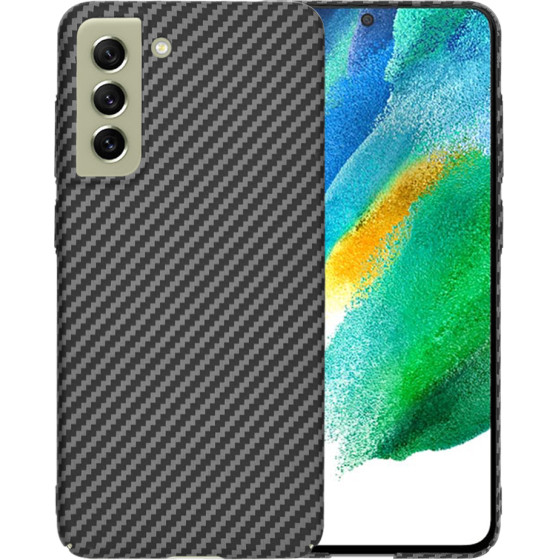 Techsuit - Carbonite FiberShell - Samsung Galaxy S21 FE 5G - Black