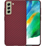 Techsuit - Carbonite FiberShell - Samsung Galaxy S21 FE 5G - Red