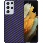 Techsuit - Carbonite FiberShell - Samsung Galaxy S21 Ultra 5G - Purple