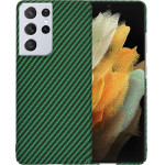 Techsuit - Carbonite FiberShell - Samsung Galaxy S21 Ultra 5G - Green