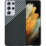 Techsuit - Carbonite FiberShell - Samsung Galaxy S21 Ultra 5G - Stealth Gray