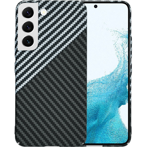 Techsuit - Carbonite FiberShell - Samsung Galaxy S22 5G - Stealth Gray