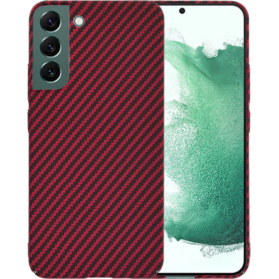 Techsuit - Carbonite FiberShell - Samsung Galaxy S22 Plus 5G - Red
