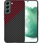 Techsuit - Carbonite FiberShell - Samsung Galaxy S22 Plus 5G - Red Vortex