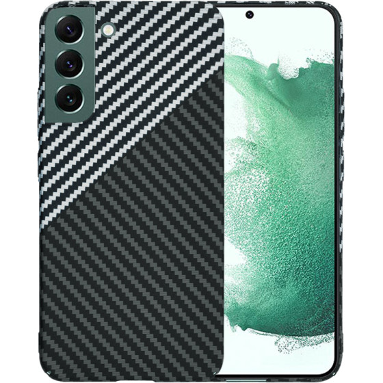 Techsuit - Carbonite FiberShell - Samsung Galaxy S22 Plus 5G - Stealth Gray