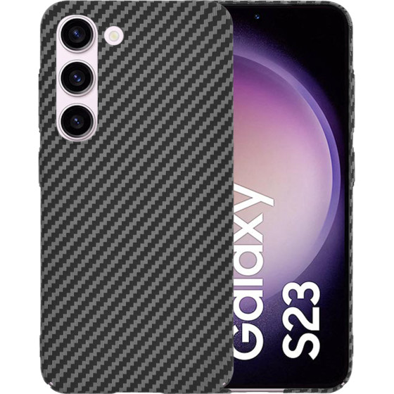 Techsuit - Carbonite FiberShell - Samsung Galaxy S23 - Black