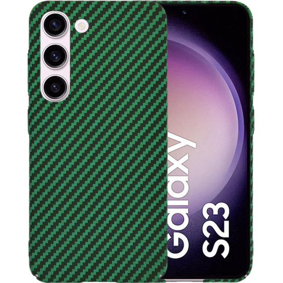 Techsuit - Carbonite FiberShell - Samsung Galaxy S23 - Green