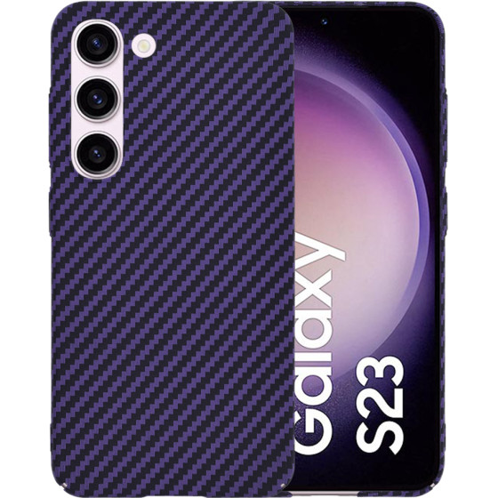 Techsuit - Carbonite FiberShell - Samsung Galaxy S23 - Purple