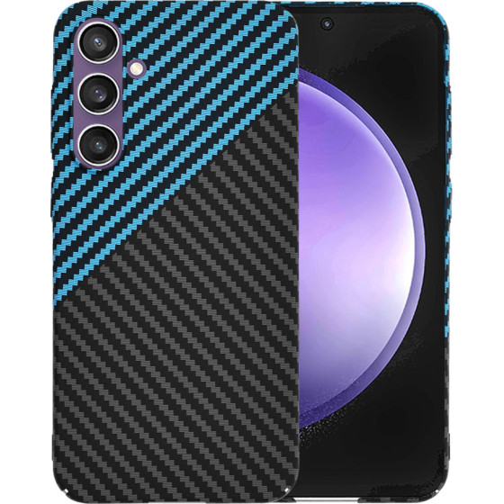 Techsuit - Carbonite FiberShell - Samsung Galaxy S23 FE - Blue Pulse
