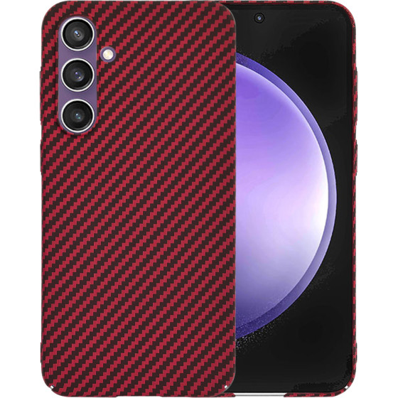 Techsuit - Carbonite FiberShell - Samsung Galaxy S23 FE - Red