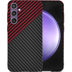 Techsuit - Carbonite FiberShell - Samsung Galaxy S23 FE - Red Vortex
