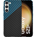 Techsuit - Carbonite FiberShell - Samsung Galaxy S23 Plus - Blue Pulse
