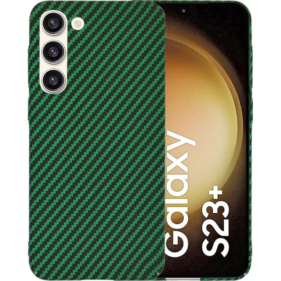 Techsuit - Carbonite FiberShell - Samsung Galaxy S23 Plus - Green