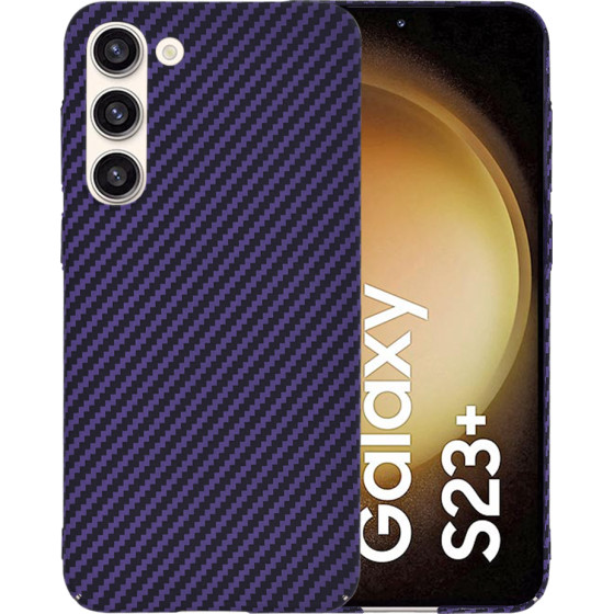 Techsuit - Carbonite FiberShell - Samsung Galaxy S23 Plus - Purple