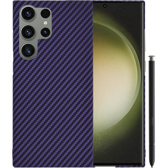 Techsuit - Carbonite FiberShell - Samsung Galaxy S23 Ultra - Purple
