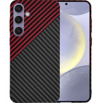 Techsuit - Carbonite FiberShell - Samsung Galaxy S24 Plus - Red Vortex
