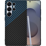 Techsuit - Carbonite FiberShell - Samsung Galaxy S25 Ultra - Blue Pulse