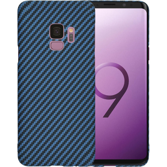 Techsuit - Carbonite FiberShell - Samsung Galaxy S9 - Cyan
