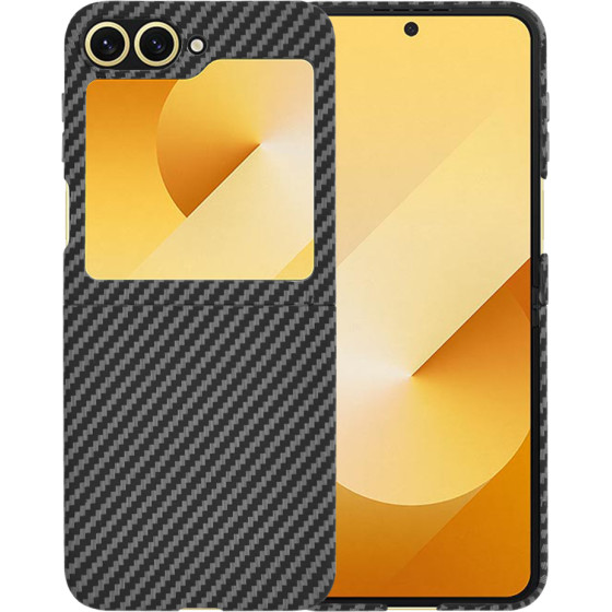 Techsuit - Carbonite FiberShell - Samsung Galaxy Z Flip6 - Black