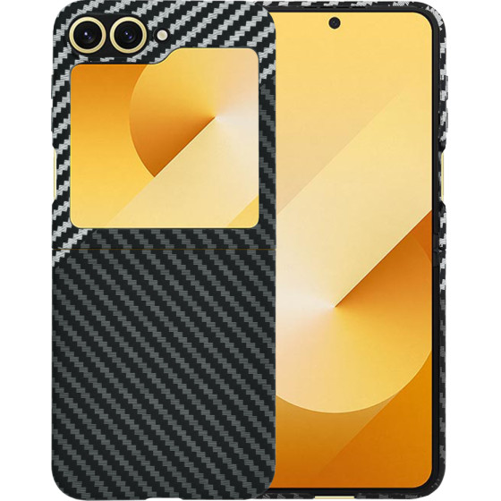 Techsuit - Carbonite FiberShell - Samsung Galaxy Z Flip6 - Stealth Gray