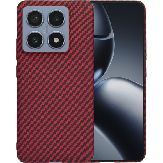 Techsuit - Carbonite FiberShell - Xiaomi 14T Pro - Red