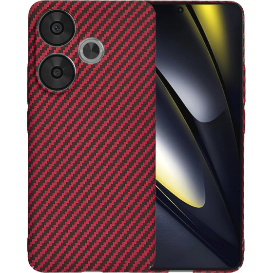 Techsuit - Carbonite FiberShell - Xiaomi Poco F6 - Red