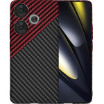 Techsuit - Carbonite FiberShell - Xiaomi Poco F6 - Red Vortex