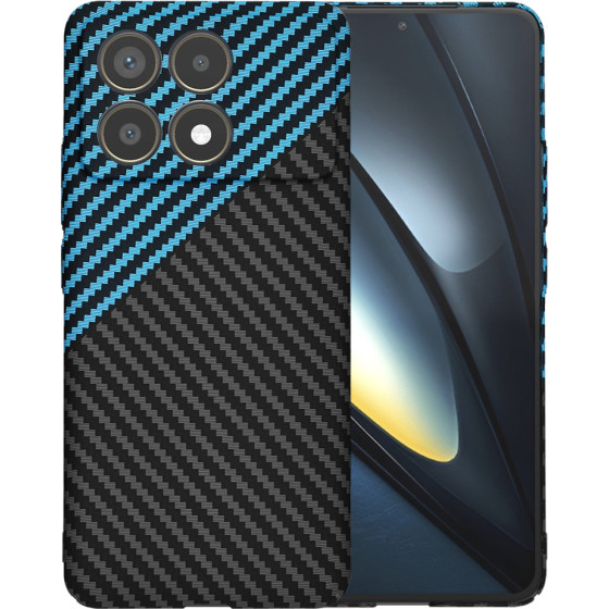 Techsuit - Carbonite FiberShell - Xiaomi Poco F6 Pro - Blue Pulse