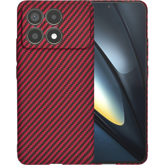 Techsuit - Carbonite FiberShell - Xiaomi Poco F6 Pro - Red