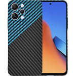 Techsuit - Carbonite FiberShell - Xiaomi Redmi 12 4G / 12 5G - Blue Pulse