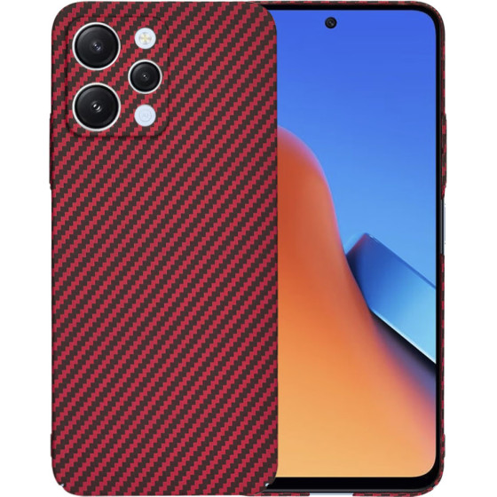 Techsuit - Carbonite FiberShell - Xiaomi Redmi 12 4G / 12 5G - Red
