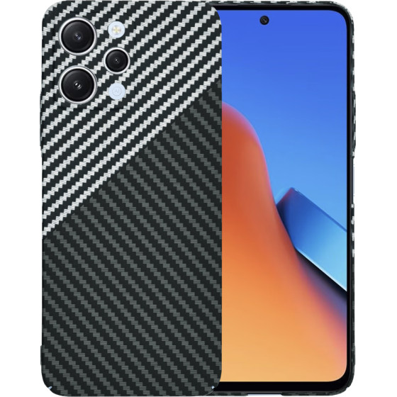 Techsuit - Carbonite FiberShell - Xiaomi Redmi 12 4G / 12 5G - Stealth Gray