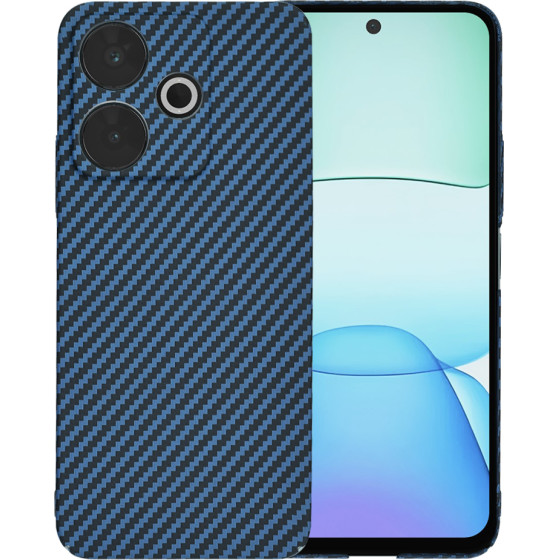Techsuit - Carbonite FiberShell - Xiaomi Redmi 13 / Poco M6 4G - Cyan