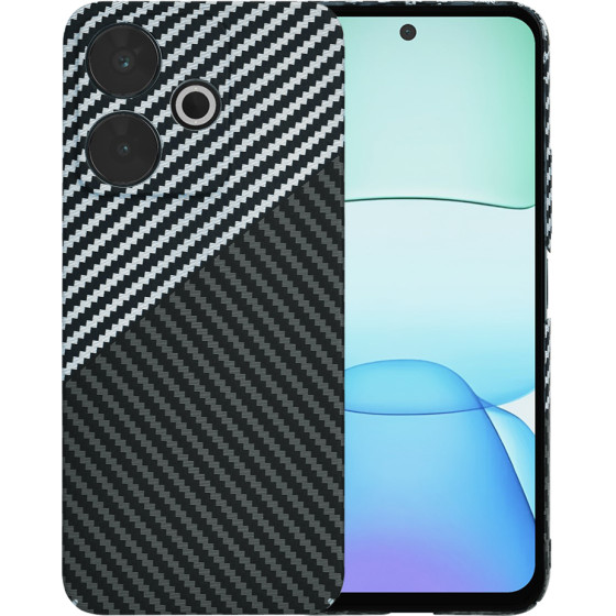 Techsuit - Carbonite FiberShell - Xiaomi Redmi 13 / Poco M6 4G - Stealth Gray