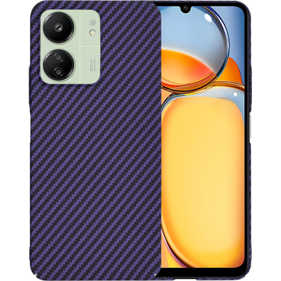 Techsuit - Carbonite FiberShell - Xiaomi Redmi 13C 4G / Redmi 13C 5G / Poco C65 - Purple