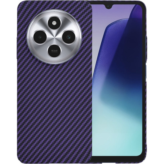 Techsuit - Carbonite FiberShell - Xiaomi Redmi 14C / Poco C75 - Purple