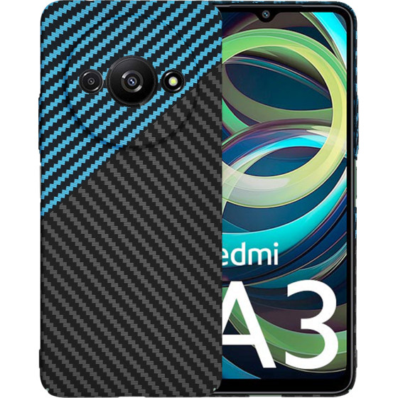 Techsuit - Carbonite FiberShell - Xiaomi Redmi A3 / Redmi A3x - Blue Pulse