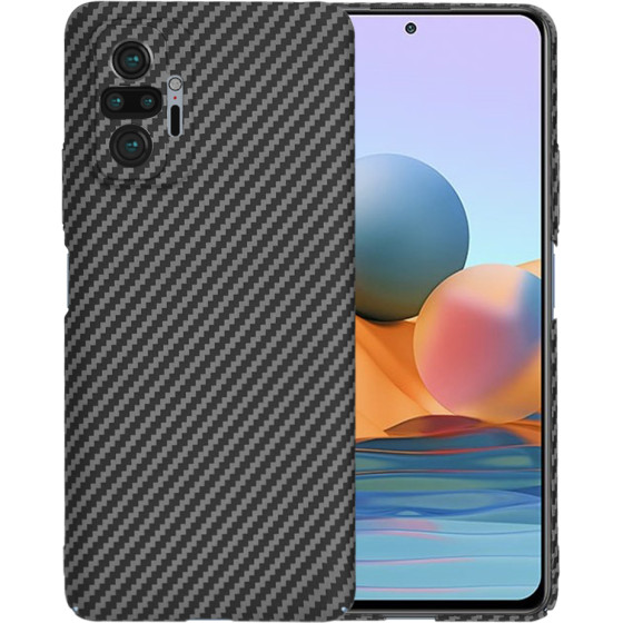 Techsuit - Carbonite FiberShell - Xiaomi Redmi Note 10 Pro / Note 10 Pro Max - Black