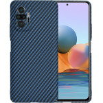 Techsuit - Carbonite FiberShell - Xiaomi Redmi Note 10 Pro / Note 10 Pro Max - Cyan